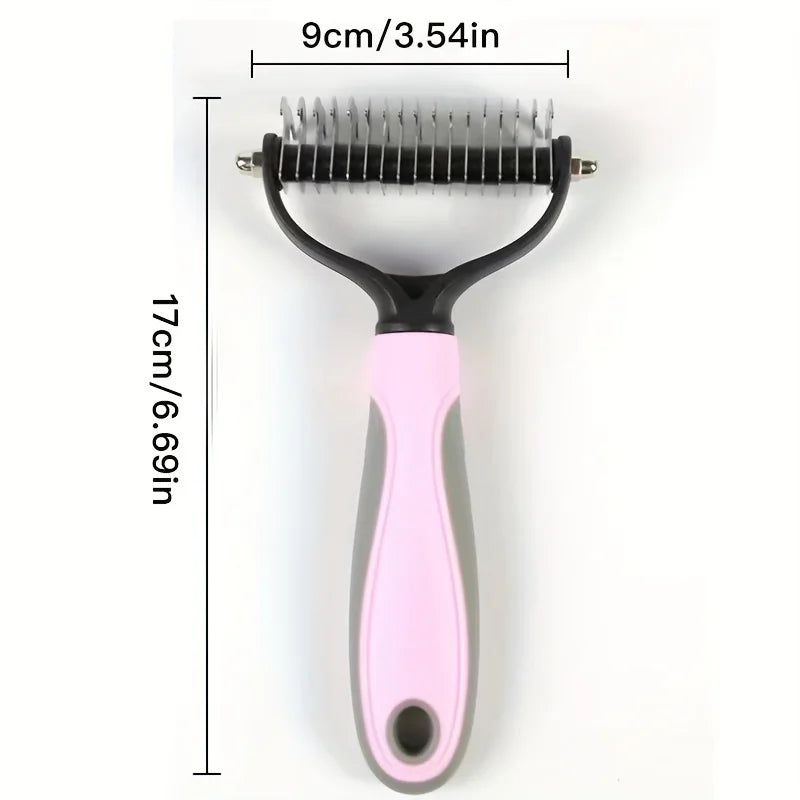 Dog combs,Breed Dog Groomer Dual Function Deshedding Brush & Undercoat Rake Easy, Comfortable Grooming