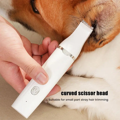 Dog Hair Clippers Grooming Kit，with Nail Grinder，4 in 1，Electric Trimmer，for Dogs Cat，Low Noise，USB Rechargeable，Pet Paw Shaver