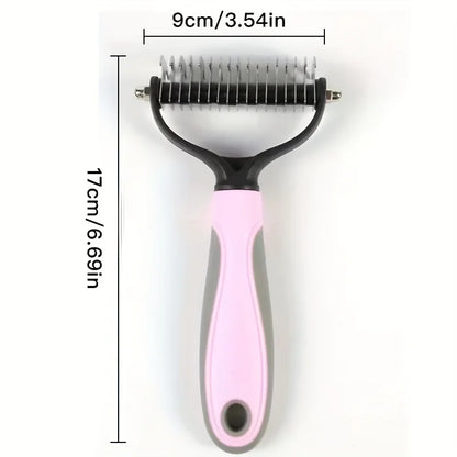 Dog combs,Breed Dog Groomer Dual Function Deshedding Brush & Undercoat Rake  Easy, Comfortable Grooming