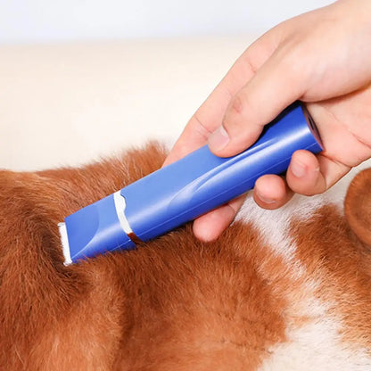 Dog Hair Clippers Grooming Kit，with Nail Grinder，4 in 1，Electric Trimmer，for Dogs Cat，Low Noise，USB Rechargeable，Pet Paw Shaver