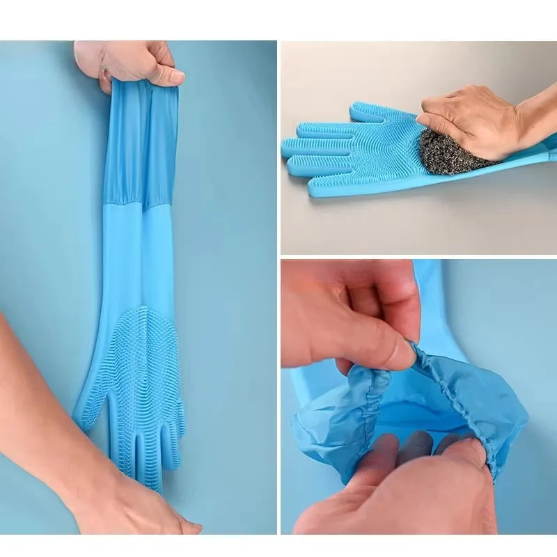 Dog Cat Bathing Cleaning Glove Pet Grooming Cleaning Gloves Soft Silicone Dog Shower Hair Removal Glove