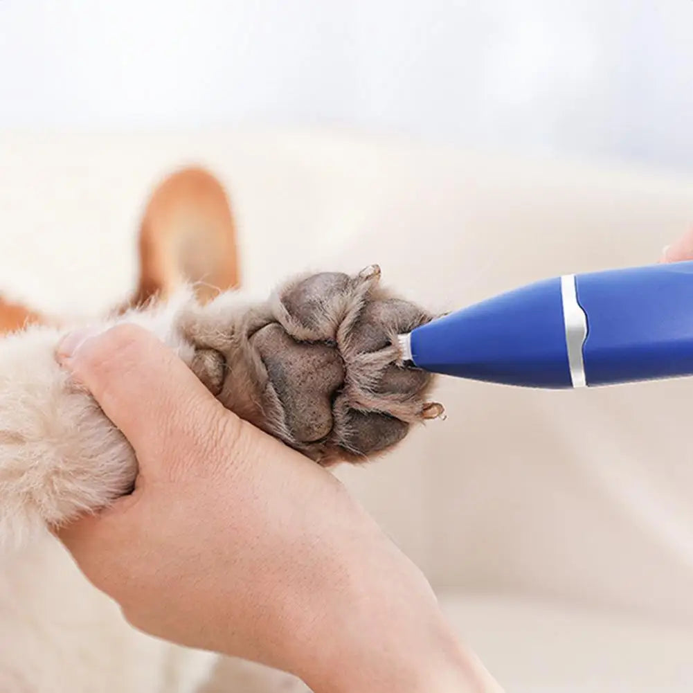 Dog Hair Clippers Grooming Kit，with Nail Grinder，4 in 1，Electric Trimmer，for Dogs Cat，Low Noise，USB Rechargeable，Pet Paw Shaver