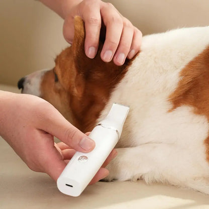 Dog Hair Clippers Grooming Kit，with Nail Grinder，4 in 1，Electric Trimmer，for Dogs Cat，Low Noise，USB Rechargeable，Pet Paw Shaver