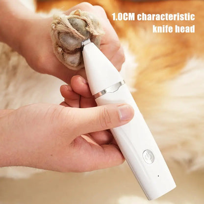 Dog Hair Clippers Grooming Kit，with Nail Grinder，4 in 1，Electric Trimmer，for Dogs Cat，Low Noise，USB Rechargeable，Pet Paw Shaver