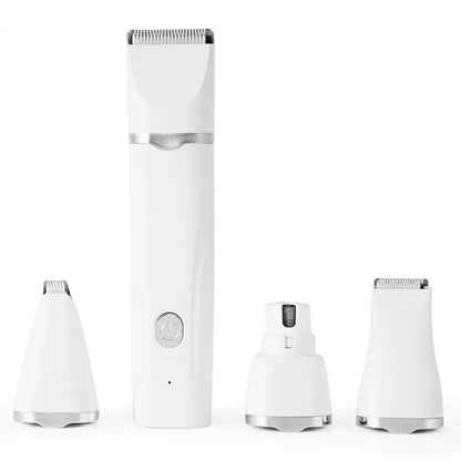 Dog Hair Clippers Grooming Kit，with Nail Grinder，4 in 1，Electric Trimmer，for Dogs Cat，Low Noise，USB Rechargeable，Pet Paw Shaver