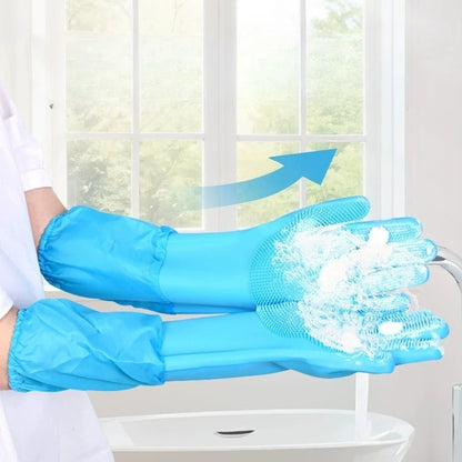 Dog Cat Bathing Cleaning Glove Pet Grooming Cleaning Gloves Soft Silicone Dog Shower Hair Removal Glove
